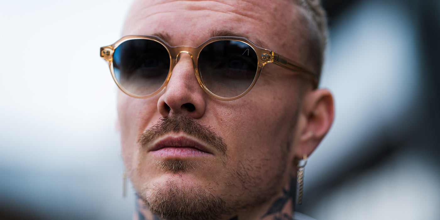 #Color_Clear Gold/Blue Ombré