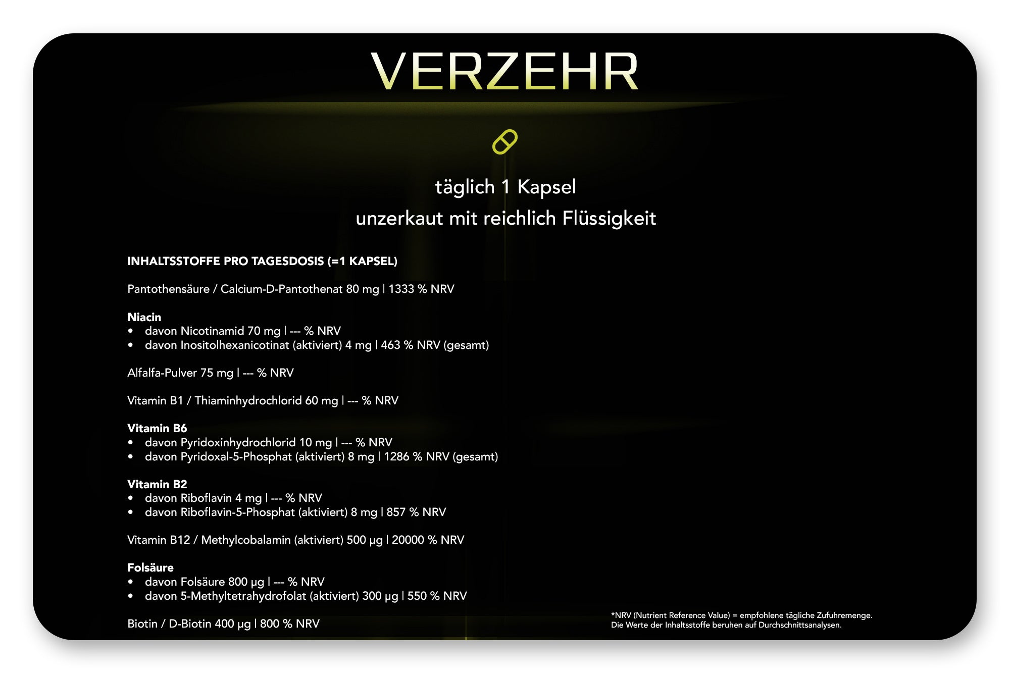 Vitamin B Komplex Intense